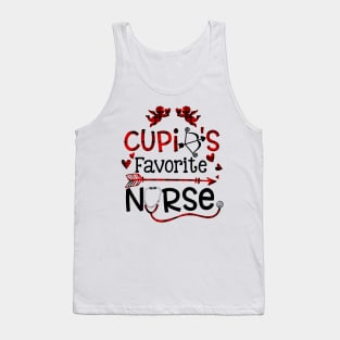 Cupids Favorite Nurse Valentine Day Nursing Tank Top